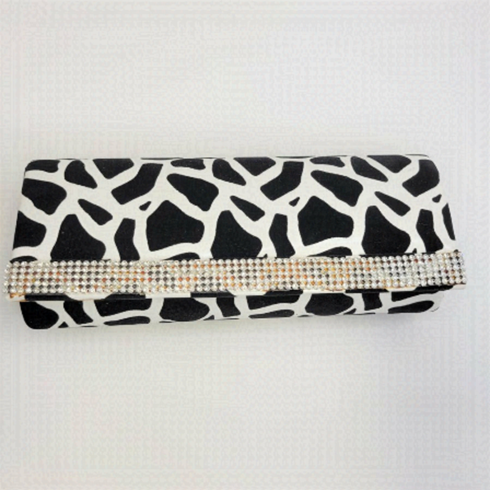 Black and White  Clutch Evening Purse